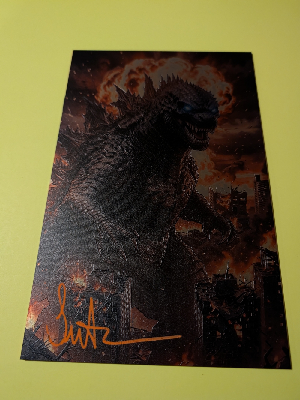 GODZILLA EMBOSSED METAL SKETCHBOOK BY SURTUR LTD 5 SIGNED WITH COA NEW